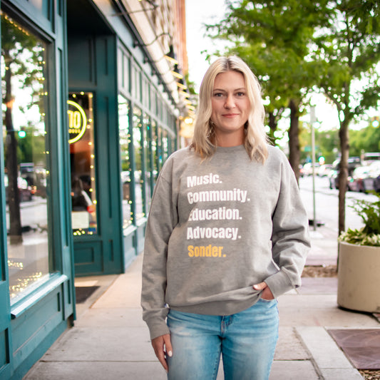 Sonder Values Crew Neck Sweatshirt