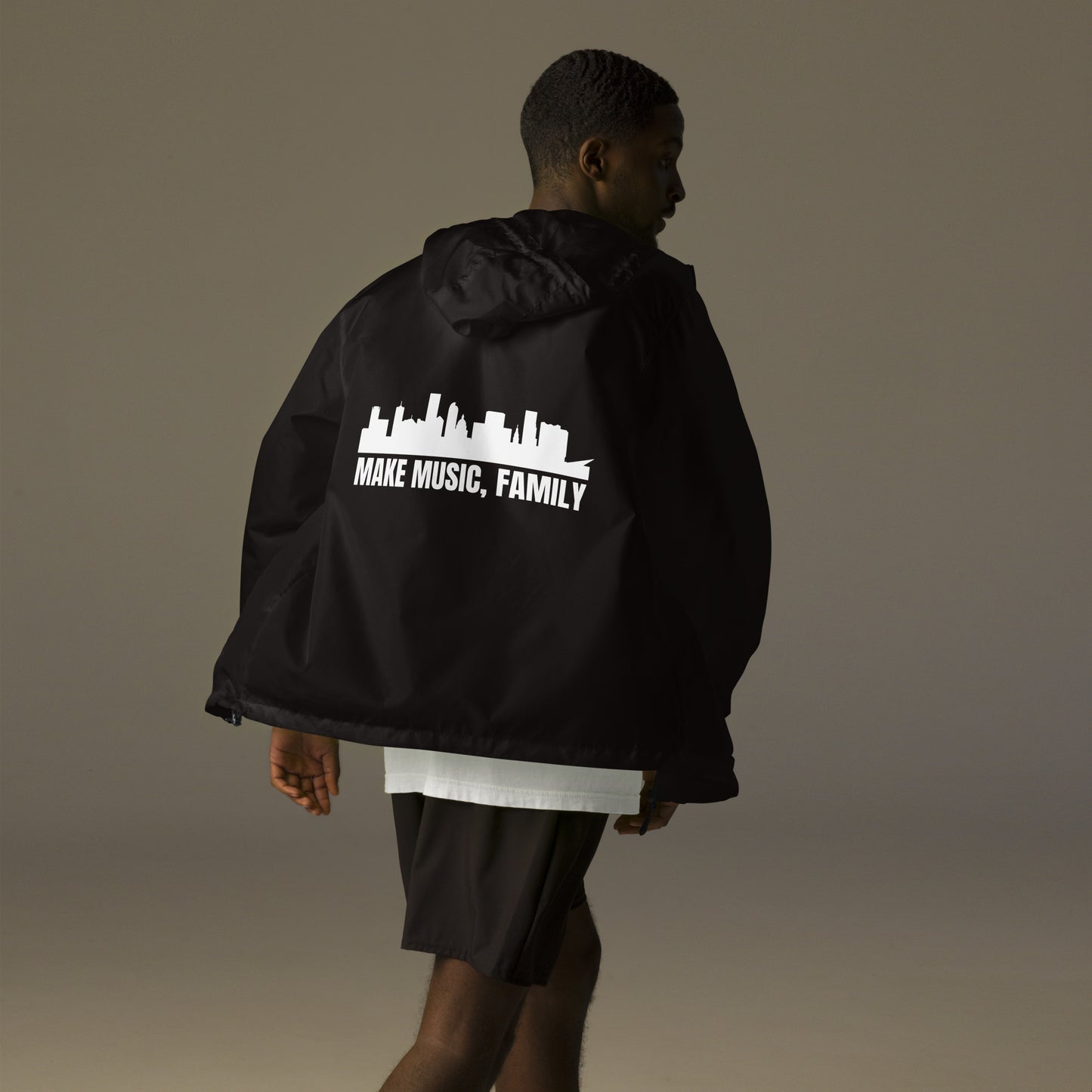 Sonder Luxe "Make Music, Family" Zip Up Windbreaker