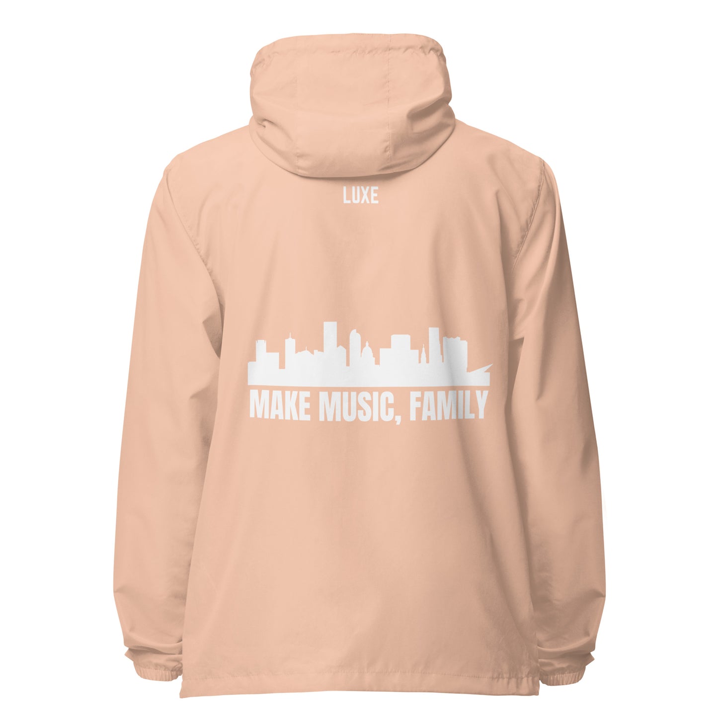 Sonder Luxe "Make Music, Family" Zip Up Windbreaker