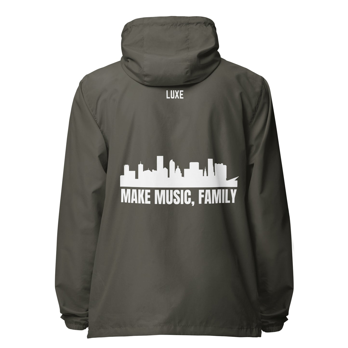 Sonder Luxe "Make Music, Family" Zip Up Windbreaker