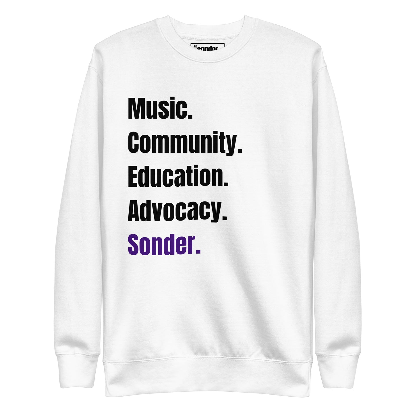 Sonder Values Crew Neck Sweatshirt